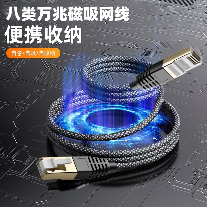 八类磁吸双屏蔽网线